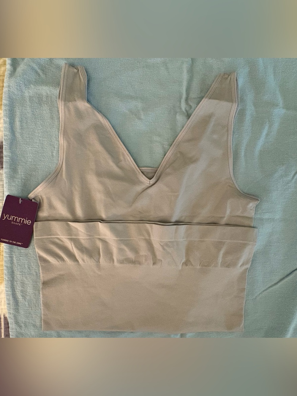 2-Way Reversible Shaping Tank Top by YUMMIE. Gray L/XL. “NIP” - Picture 3 of 8